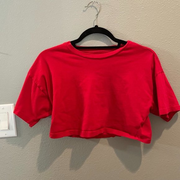 Aritzia Tops - ARITZIA TNA // CropTop, Red XS